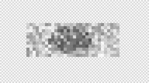 Gray Pixel Noise with Rounded Dark Patch Vector Stock Illustration