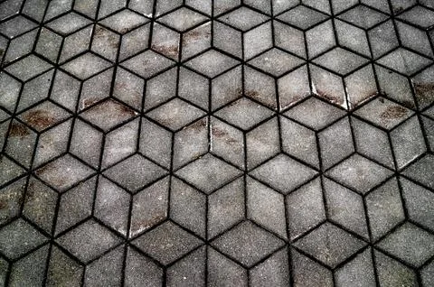 Gray plaid seamless mosaic pattern, background, texture Stock Photos