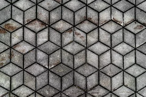 Gray plaid seamless mosaic pattern, background, texture Фото