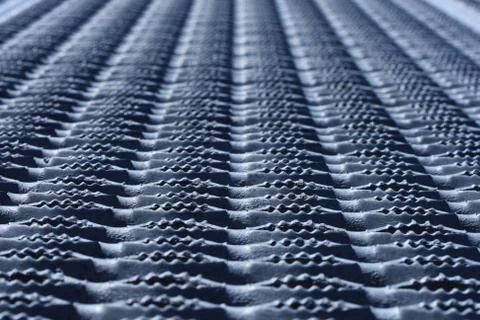 Gray platform tread Stock Photos