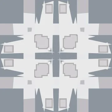 Gray Pointy Corner Pattern Stock Illustration