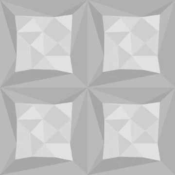 Gray polygonal triangle pattern. Seamless vector background Stock Illustration