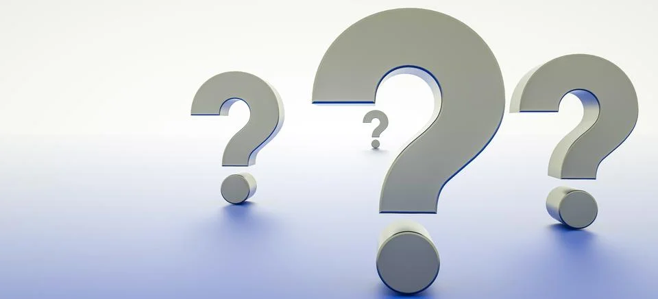 Gray question Stock Illustration