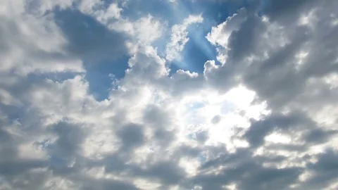 Gray Rain Clouds are Moving in the Sky. TimeLapse Stock Footage 82881353