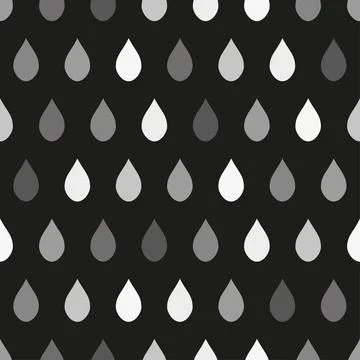Gray Rain Dark Background Illustrazione stock