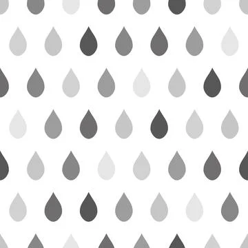 Gray Rain White Background Stock Illustration