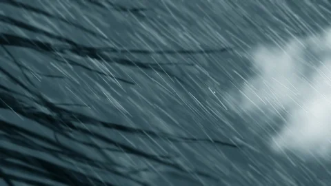 GRAY RAINSTORM, ECU IN SLOW MOTION Vídeos de archivo 87189246