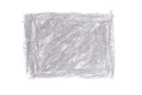 Gray rectangle drawn with oil pencil Foto stock