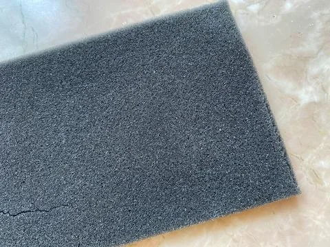 Gray rectangle sponge Foto stock