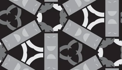 Gray Rectangular Shapes Pattern 스톡 일러스트