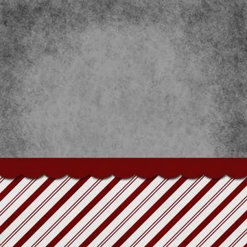 Gray, Red and White Striped Candy Cane Striped Grunge Background Illustrazione stock