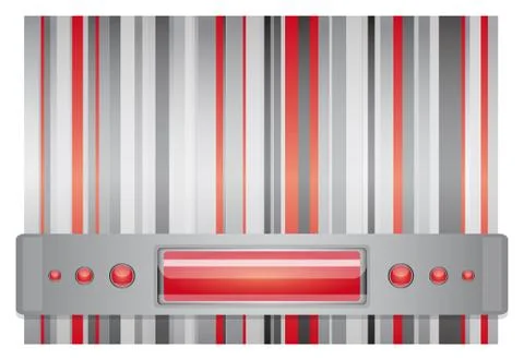 Gray - red background. Stock Illustration