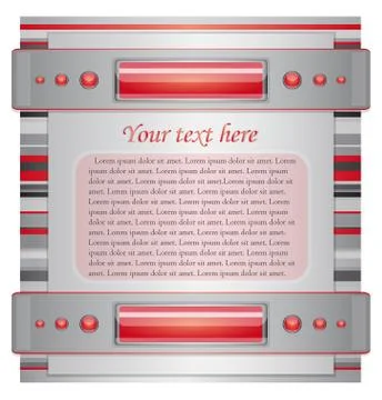 Gray - red background with layout. Stock Illustration