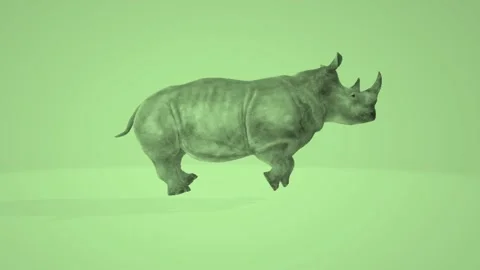 Gray Rhinos Stock Footage 242331377