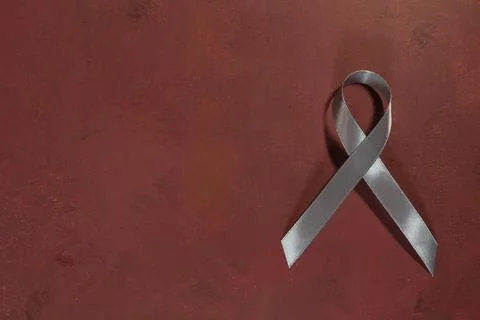 Gray ribbon Stock Photos