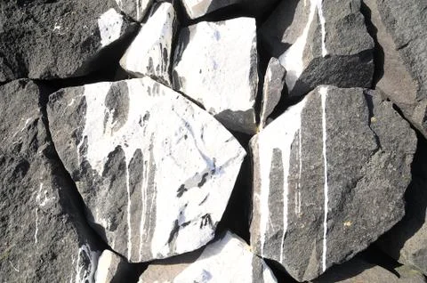 Gray Rock Ancient Wall 写真素材