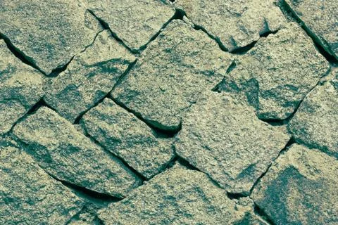 Gray rock, stonework. Stock Photos