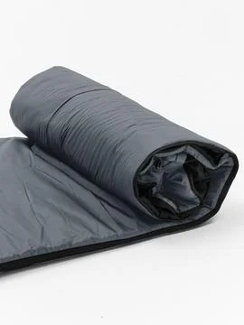 Gray rolled sleeping bag variant two Stock Photos