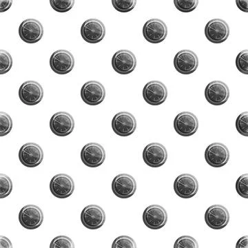 Gray round meters with dial seamless pattern Illustrazione stock