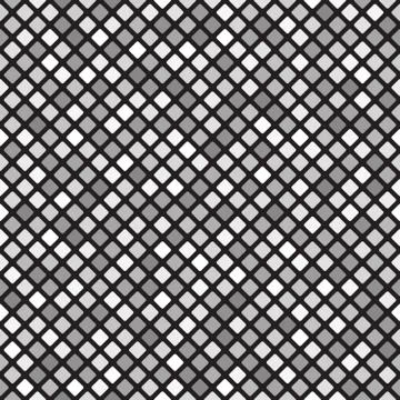 Gray rounded diamond pattern. Seamless vector Stock Illustration