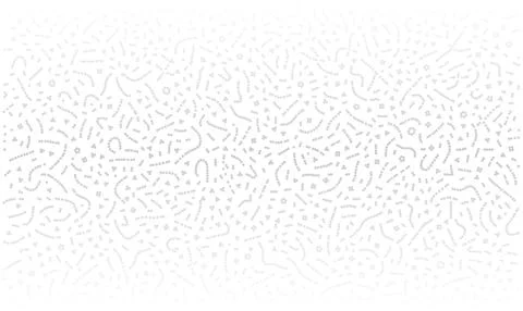 Gray Rounded Squiggle and Dot Texture Vector Background Stock Illustration