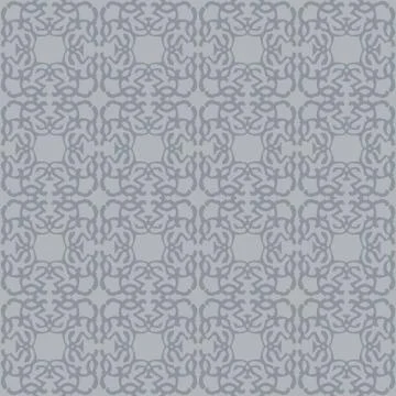 Gray royal pattern. The Seamless vector background Stock Illustration