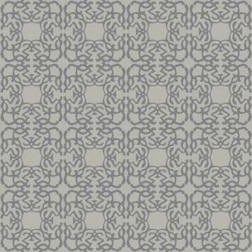 Gray royal pattern. The Seamless vector background Stock Illustration