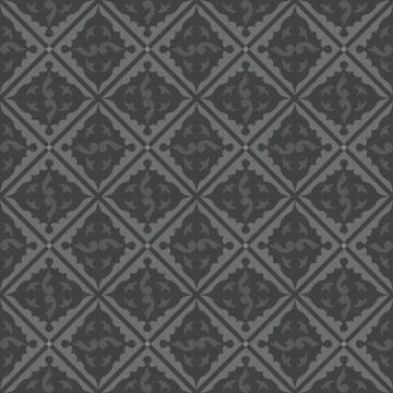Gray royal pattern. The Seamless vector background Stock Illustration