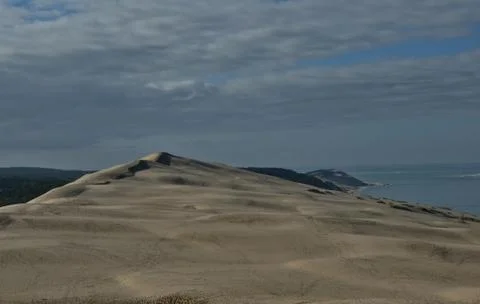 Gray sand roll before the rain Stock Photos