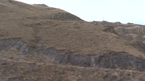 Gray Sandstone Mountains Stock Footage 232162738