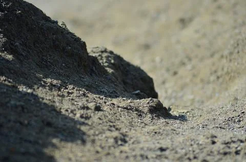 Gray sandy slope Foto stock