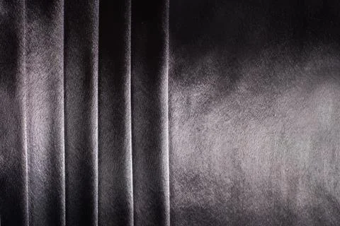 Gray satin background with stripes. Stock Photos