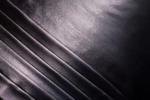 Gray satin background with stripes. Stock Photos