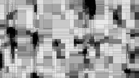Gray scanning squares animated background loop Stock Footage 92400997