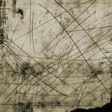 Gray scratched abstract texture background Stock Illustration