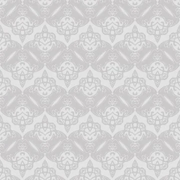 Gray seamless pattern Art Nouveau floral style vector Stock Illustration