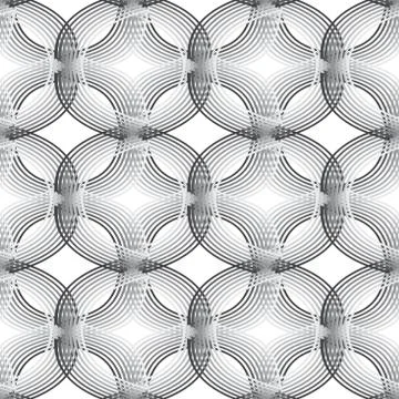 Gray seamless pattern of lines Stock Illustration