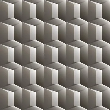 Gray seamless pattern with triangles and trapezes Stock Illustration