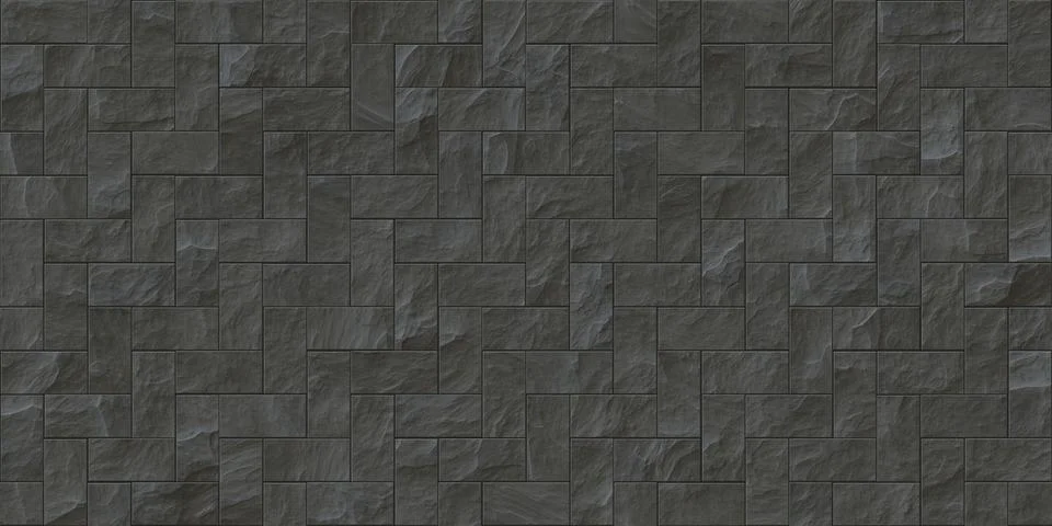 Gray Seamless Stone Cladding Texture Stock Illustration