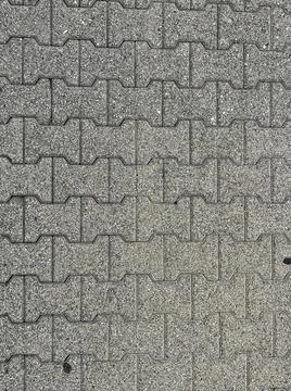 Gray self-locking outdoor flooring Stock Photos