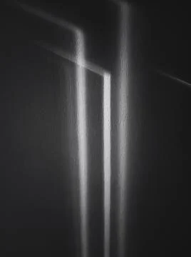 Gray shadows on the wall in the room Stock Photos