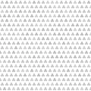 Gray shamrock pattern. Seamless vector Stock Illustration