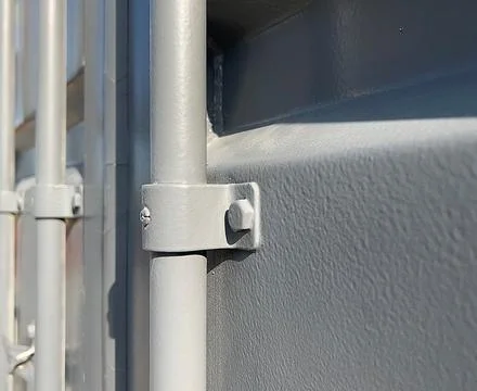 Gray shipping container Stock Photos