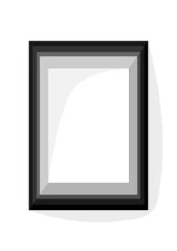 Gray simple geometric frame Stock Illustration