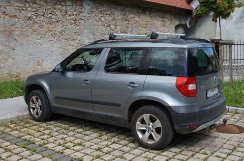 Gray Skoda Yeti Stock Photos