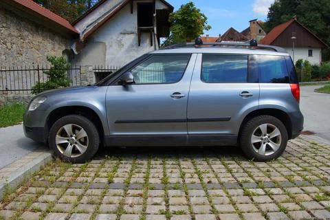 Gray Skoda Yeti Stock Photos