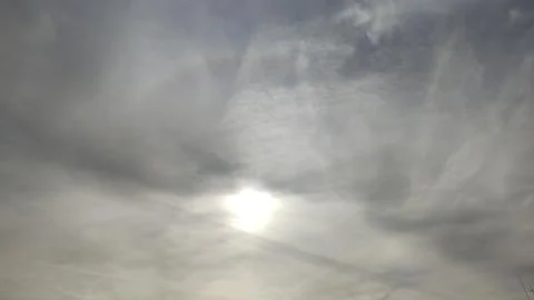 Gray sky white clouds background nature air atmosphere weather autumn Stock Photos