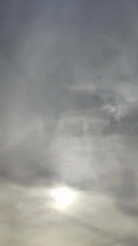 Gray sky white clouds background nature air atmosphere weather autumn Stock Photos