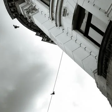 Gray skyline Stockfoto's