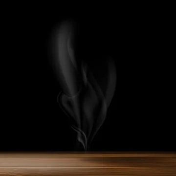 Gray smoke on a black background Illustrazione stock
